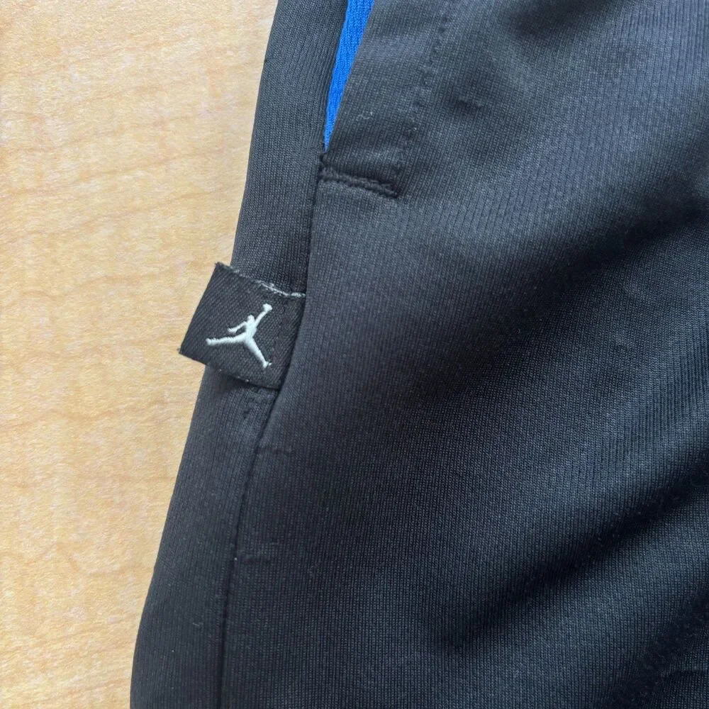 Air Jordan Athletic Shorts Men's L Black Blue Dri-Fit Thermal Lined Sportswear